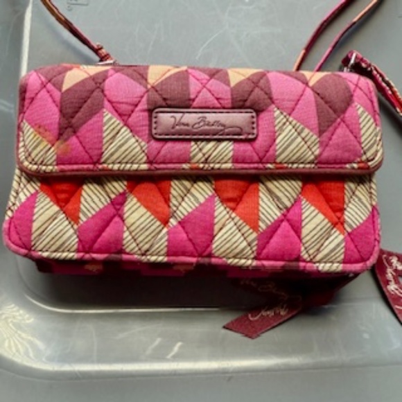 Vera Bradley Pink and Red Crossbody Bag - Picture 6 of 7